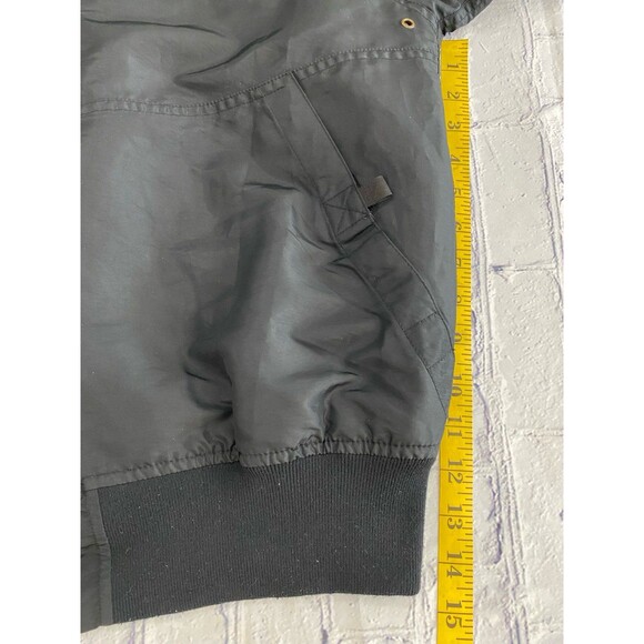 CPT Jacket Men’s Size 2XL Color Black Nylon Flight Jacket by Cockpit USA Map - Picture 6 of 12